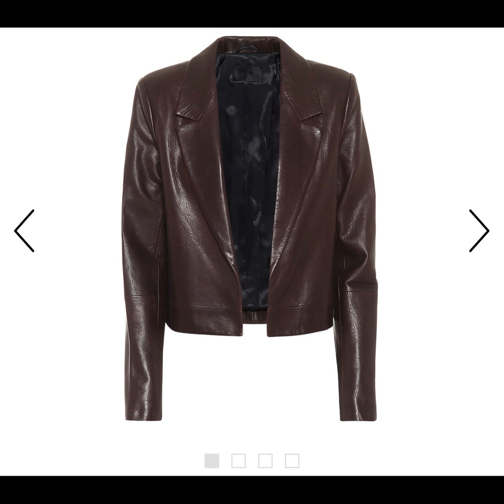 Rta brown leather jacket